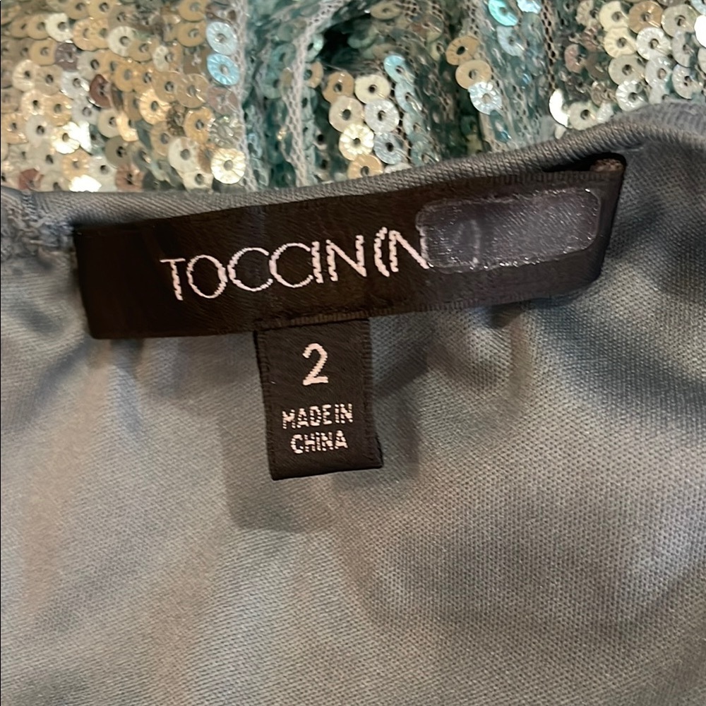 Toccin Sequin Cut Out Gown, 2 - Picture 5 of 17